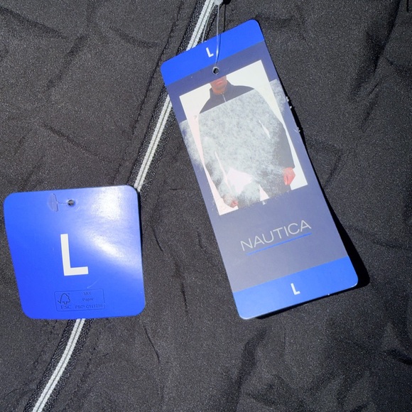 Nautica Men's Mixed Media Water Resistant Jacket, L - Picture 3 of 10